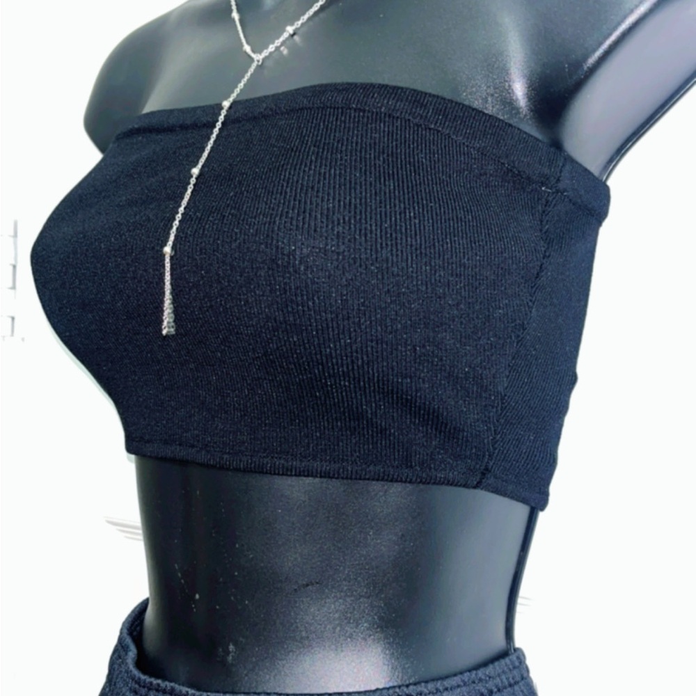 Elegant Black Strapless Top
